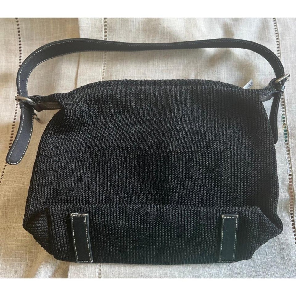 The Sak Black Crochet Knit Shoulder Bag